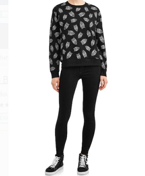 NWT NOBO Jr Plus Plush Teddy Bear Crew OWL Sweater - Picture 3 of 6